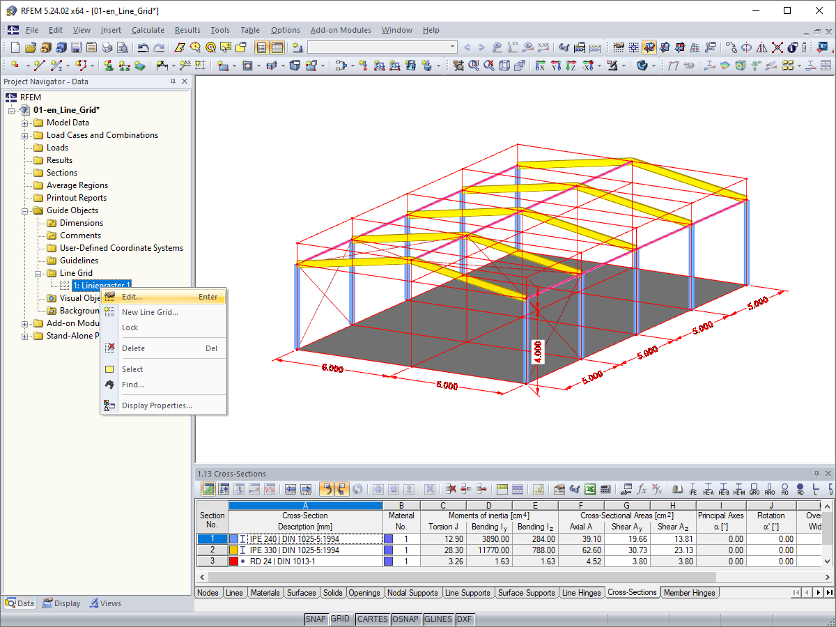 "Line Grid" Guide Object 