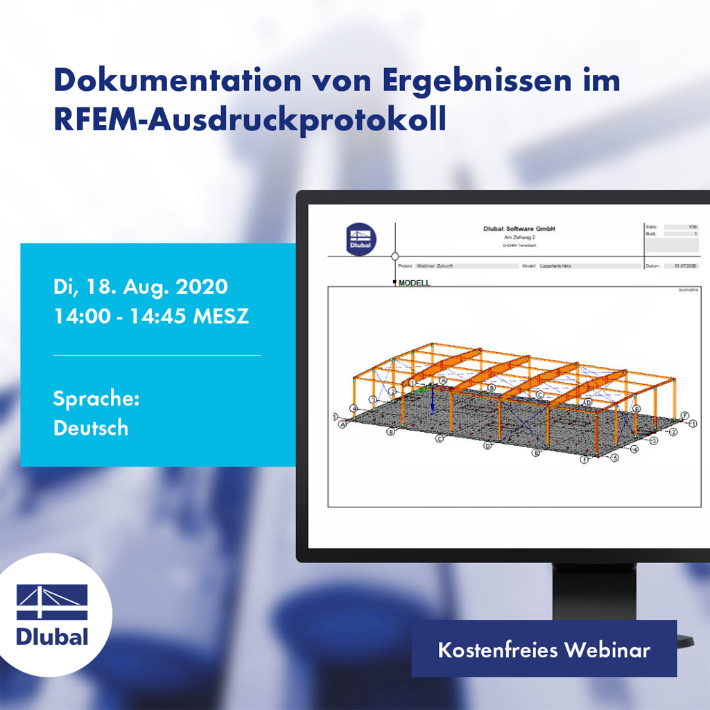 Documentation of Results in RFEM Printout Report