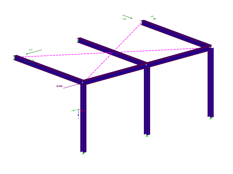 Frame with Nodal Constraint