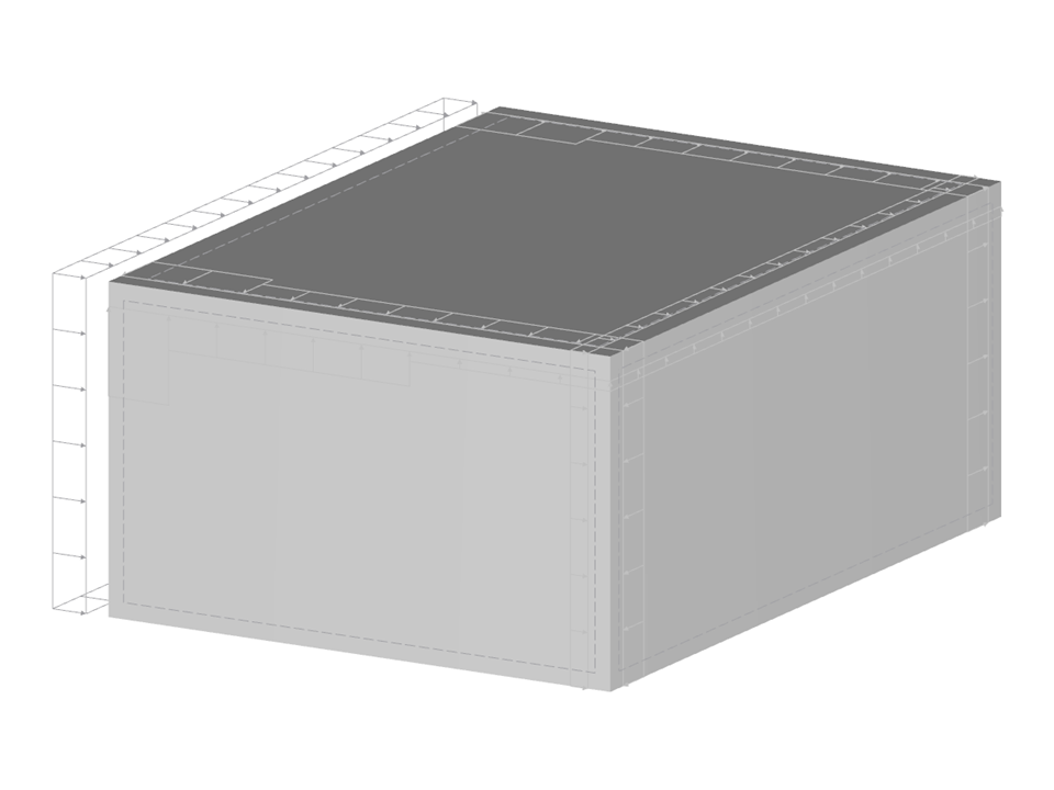 Wind Loads on Building with Flat Roof