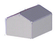 Wind Loads on Building with Duopitch Roof