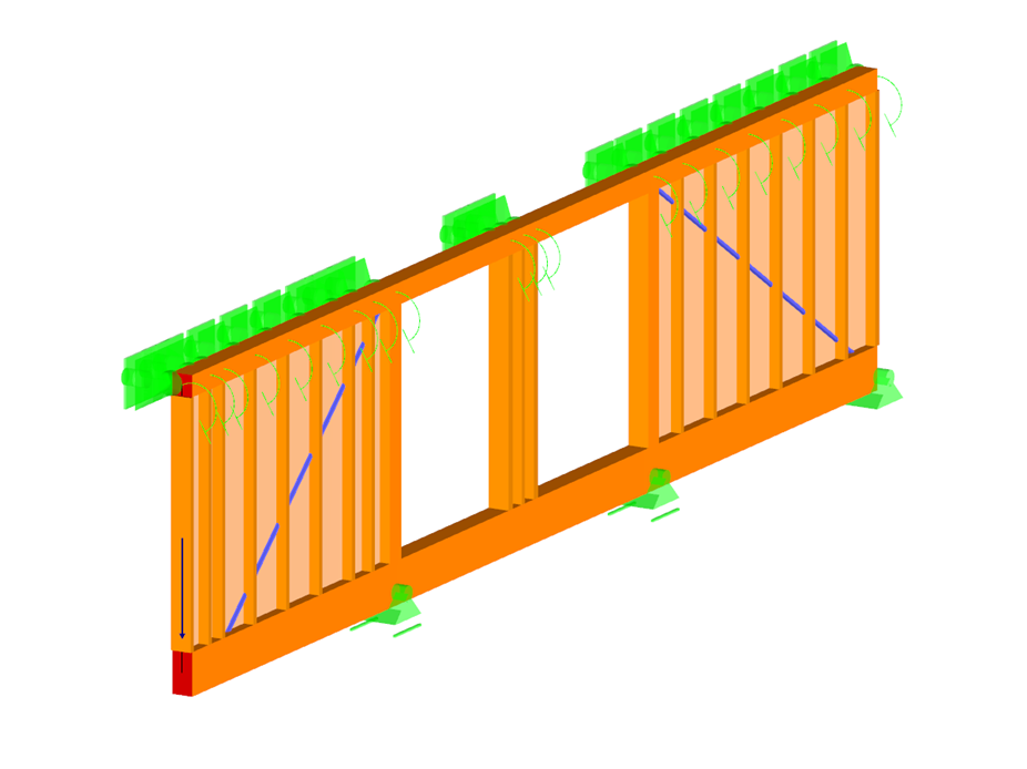 Auxiliary Model for Determining Elastic Support
