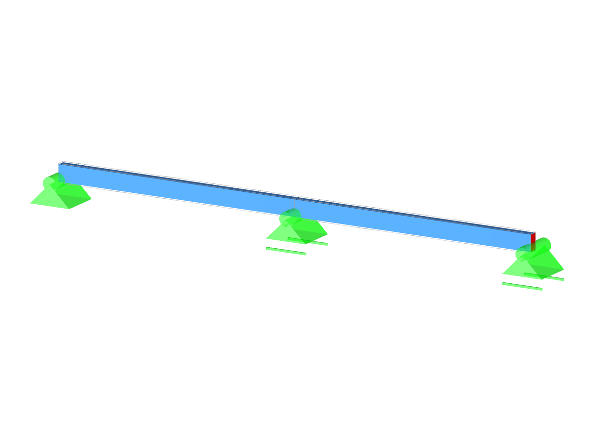 Continuous Beam Using FEM | RFEM Model to Download
