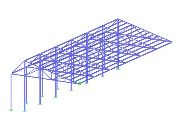 Steel Hall with Cold-Formed I-Sections as Purlins