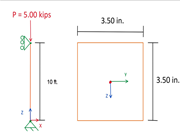 Timber CSA Column and Cross-Section Dimensions