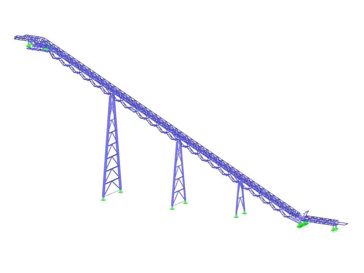 Scaffolding for Corrugated Sidewall Belt Conveyor