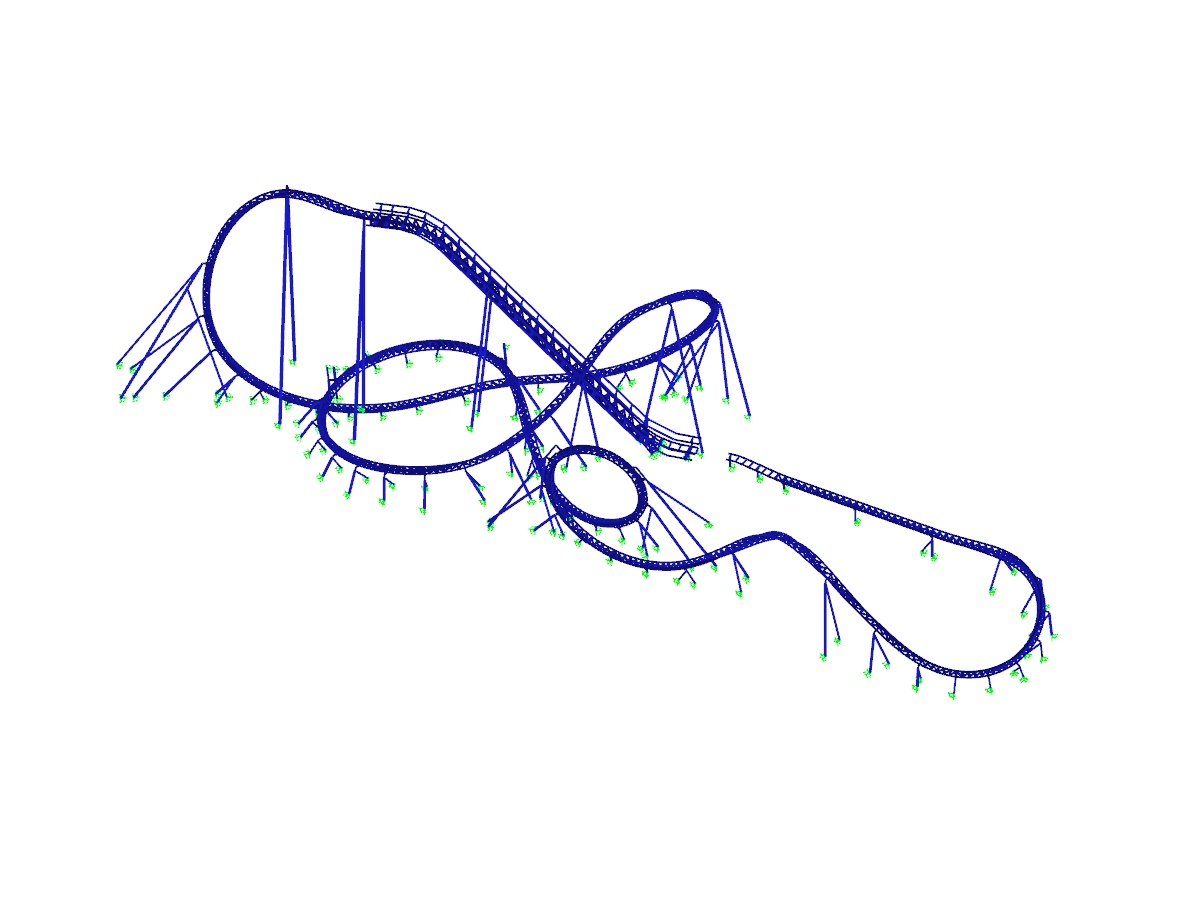 "Dynamite" Big Dipper Coaster in Plohn Theme Park, Germany 