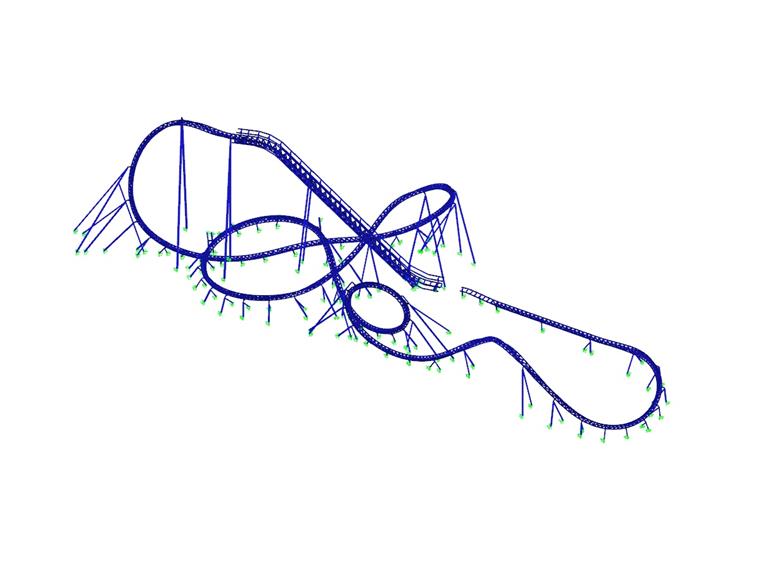 "Dynamite" Big Dipper Coaster in Plohn Theme Park, Germany 