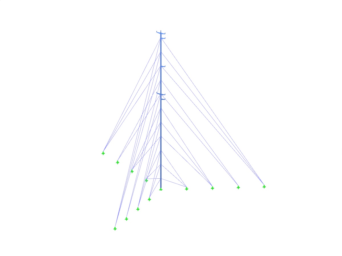 Guyed Mast for Wind Performance Measurements in Andalusia, Spain
