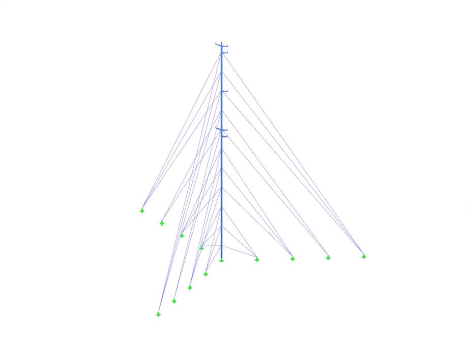Guyed Mast for Wind Performance Measurements in Andalusia, Spain