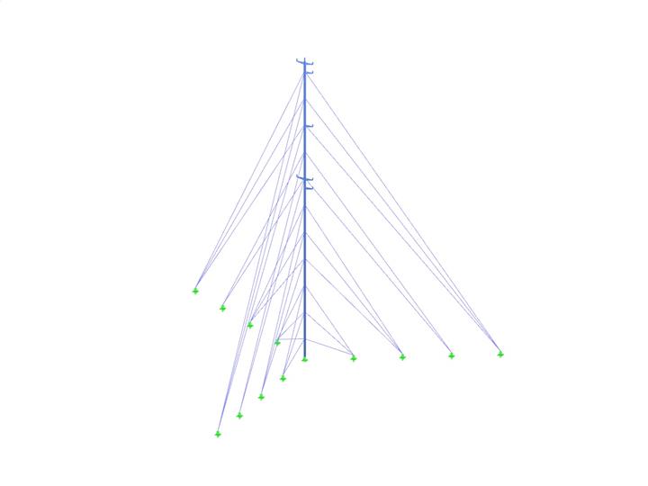 Guyed Mast for Wind Performance Measurements in Andalusia, Spain