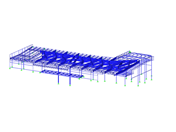 Roof Structure of Food Court in Centrum Černý Most, Prague