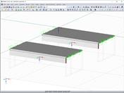 Two Identical Models with Rib Type Members 