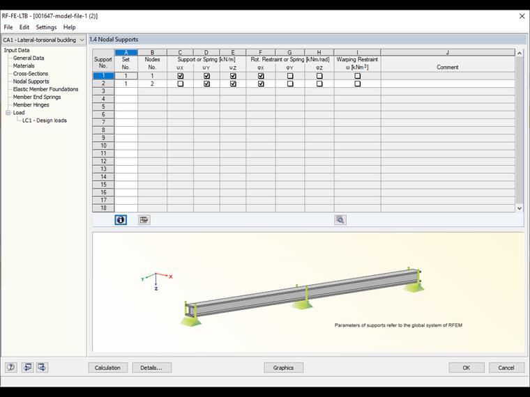 Defining Support Conditions