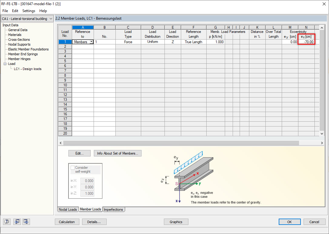 Eccentric Load Application