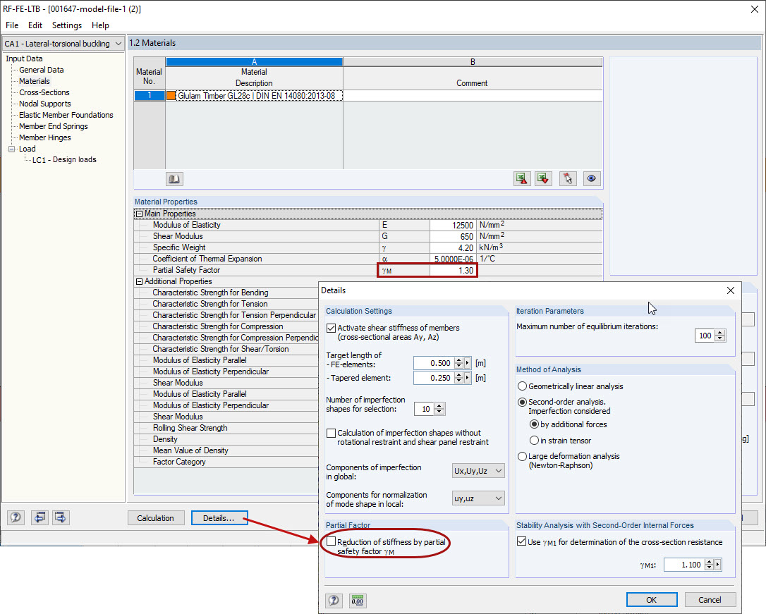 Details in RF-/FE-LTB
