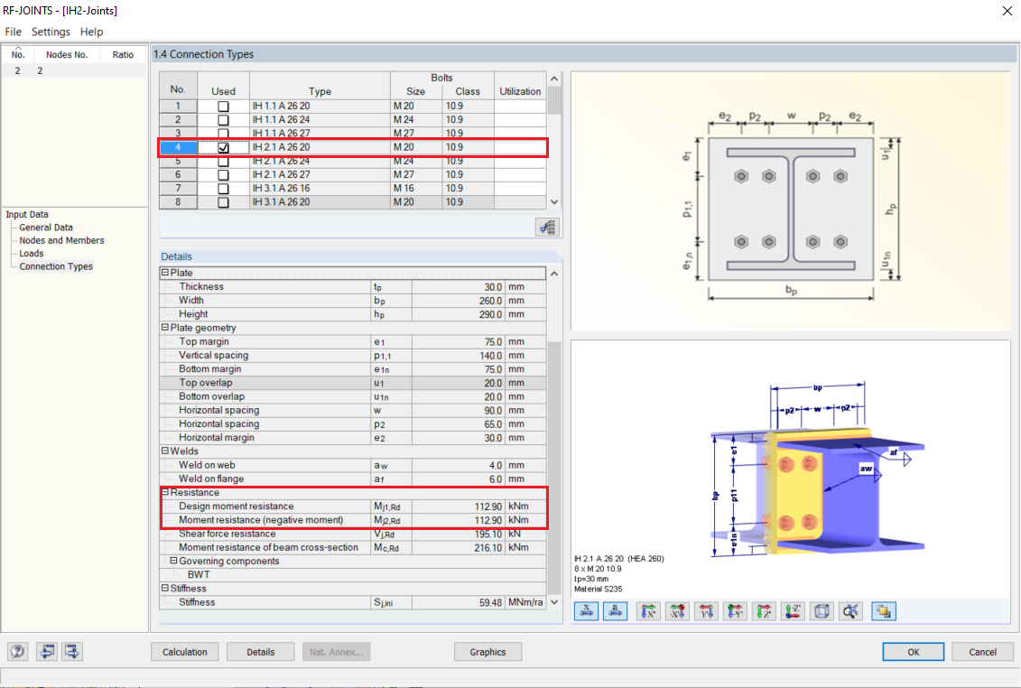 Comparison to Add-on Module JOINTS Steel – DSTV 