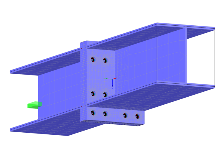 Connection with Protruding End Plate