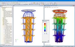 Model of Ester Tower Structure in RFEM Program