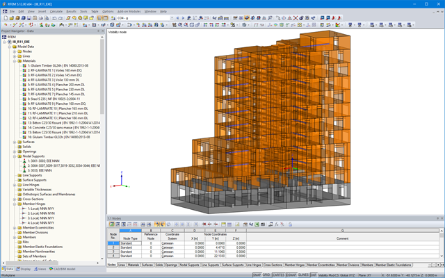RFEM Model of Residential Building