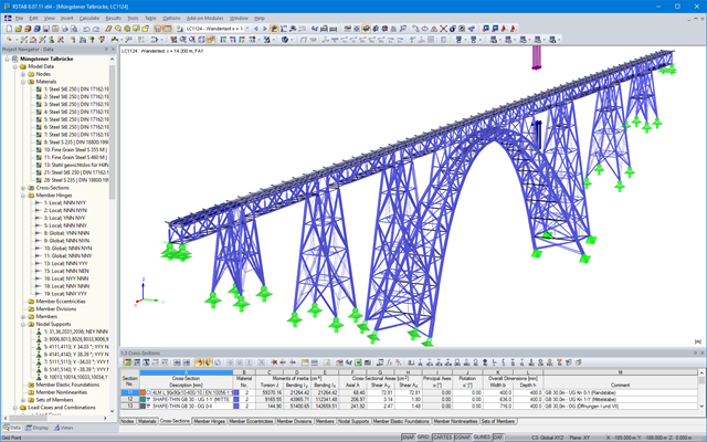 3D Model of Müngsten Viaduct in RSTAB (© PSP)