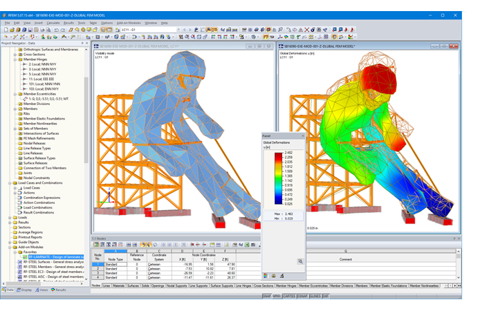 RFEM Model of Edy Wooden Sculpture in St. Moritz, Switzerland (© sblumer ZT GmbH)