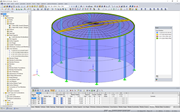3D Model of Water Tank in RFEM (© Rocky Summit EC)