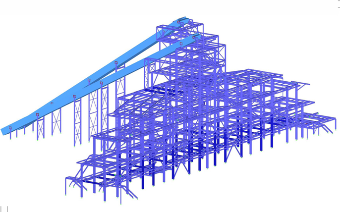 Component Model in RSTAB (© Kozlowski-Projekt)