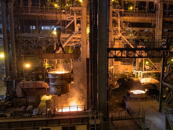 Continuous casting plant of the JSW ISPAT steelworks in India (© SMS SIEMAG)