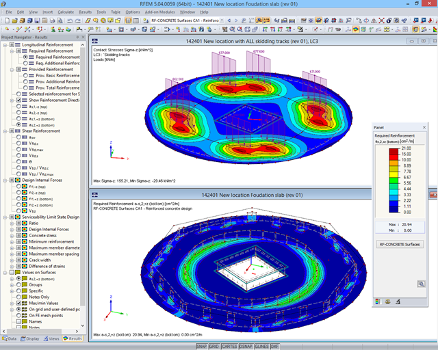 Analytical Models in RFEM of Floor Slab for Different Transport Phases (© Techniek en Methode)
