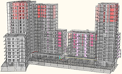 3D Model of Buildings (© MGM Konstrukcje Inżynierskie)