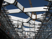 Steel Structure of Food Court Roof (© Helika a.s.)