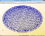 Spatial model of the dome of the Louvre Abu Dhabi in RSTAB (© Waagner-Biro)