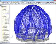 RFEM Model of Steel and Concrete Structure (© Josef Gartner GmbH)