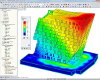 Model with Deformation Visualized in RFEM (© in.ge.na.)