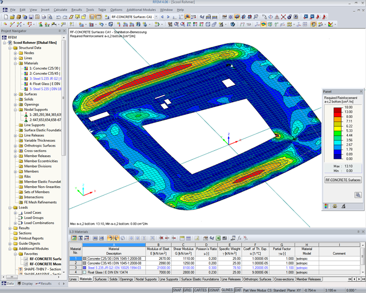 Floor Design in RF-CONCRETE Surfaces (© Rohmer)