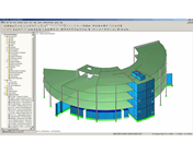Analysis Model of Hotel in RFEM (© Rohmer)