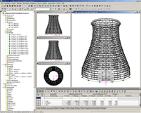 Structural Model of Cooling Tower in RSTAB (© KramerAlbrecht)