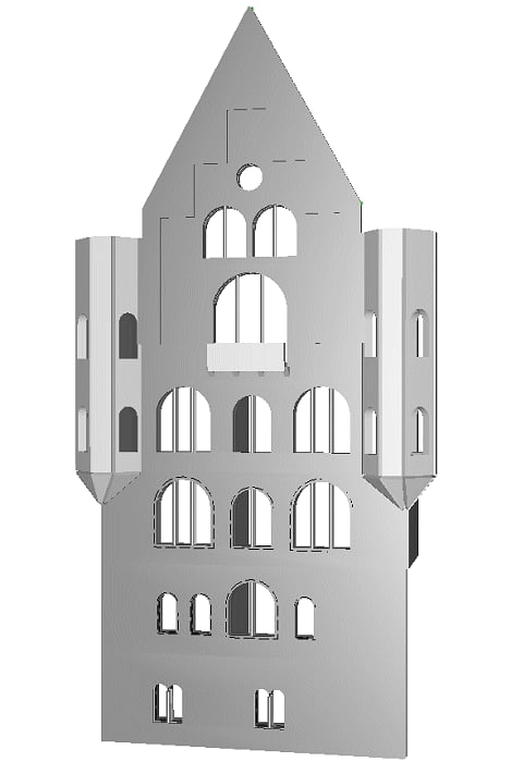 Palace Facade of Neuschwanstein Castle
