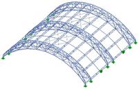 Courtyard Roofing Made of Glass and Steel