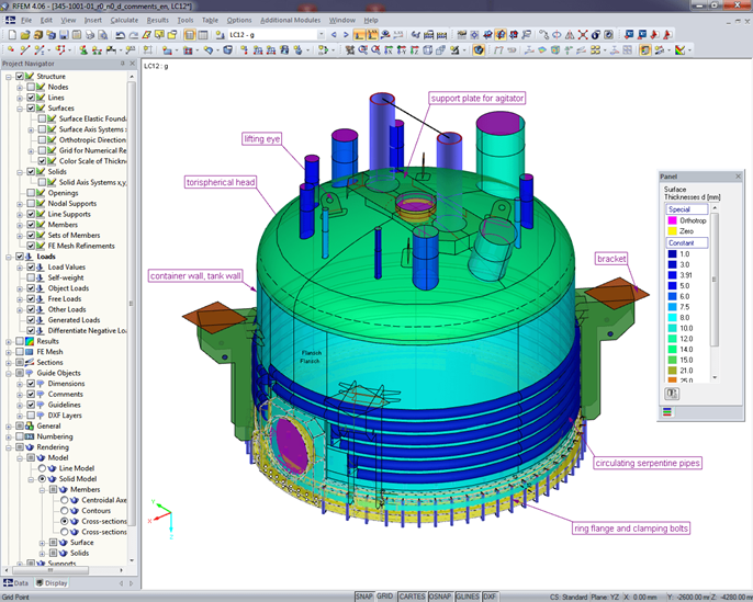Analysis Model in RFEM (© Peter & Partner)