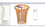 3D Model of Lookout Tower in RSTAB (© WIEHAG GmbH)