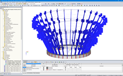 Model of Meixi Urban Helix, Changsha in RFEM (© Weiske + Partner GmbH)