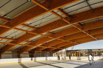Roof Structure of Open-Air Skating Rink, Pasta Island, Jelgava, Latvia (© Rodentia SIA)