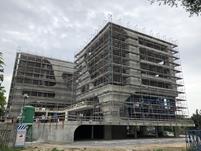 View of Buildings During Construction (© künstlin ingenieure)