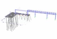 RFEM Model of Concrete Piers and Steel Pipe Rack, the Netherlands (© Witteveen+Bos N.V.)