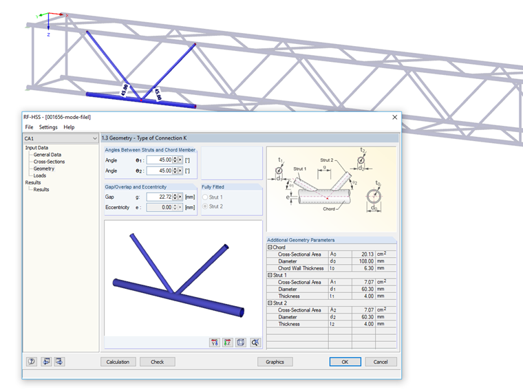 Displaying Window 1.3 Geometry in RF-/HSS
