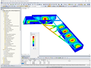 Deformation of Water Sports Center in RFEM (© Kmod Enginyeria en Fusta SL)