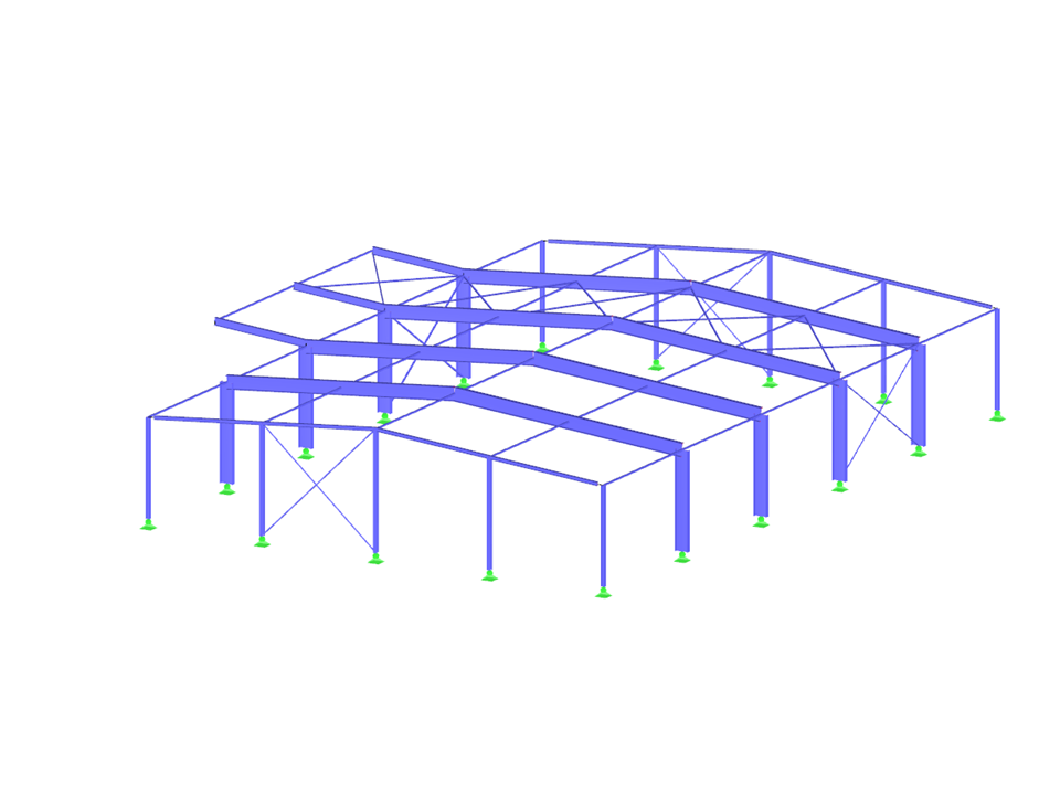 Steel Hall with Cold-Formed Steel Sections