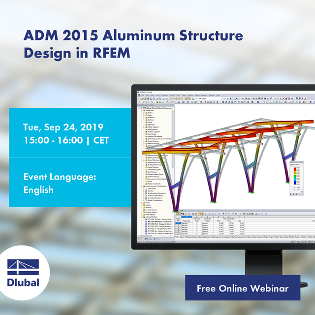 ADM 2015 Aluminum Structure Design in RFEM
